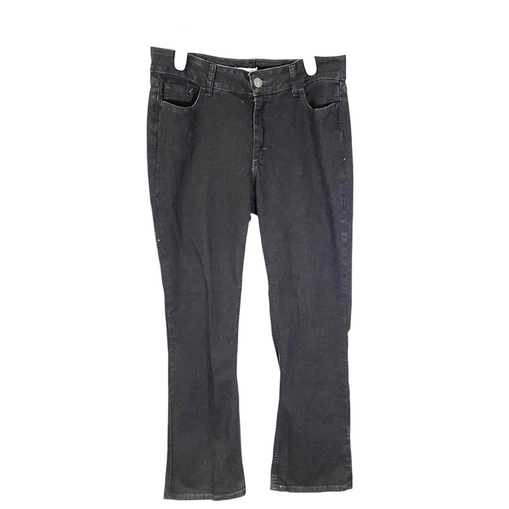 Riders‎ by Lee 14M Black Bootcut Jeans Mid Rise Stretch Denim 130M480 34x32